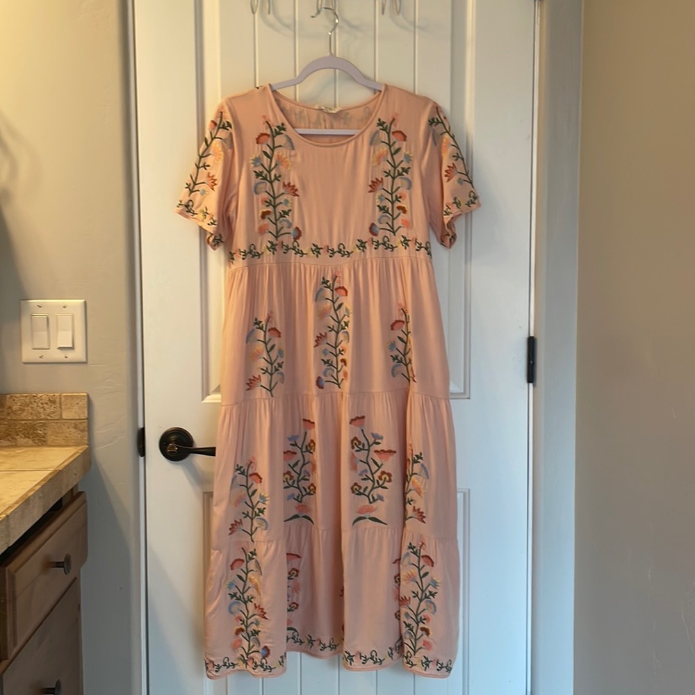 Roolee midi embroidered dress